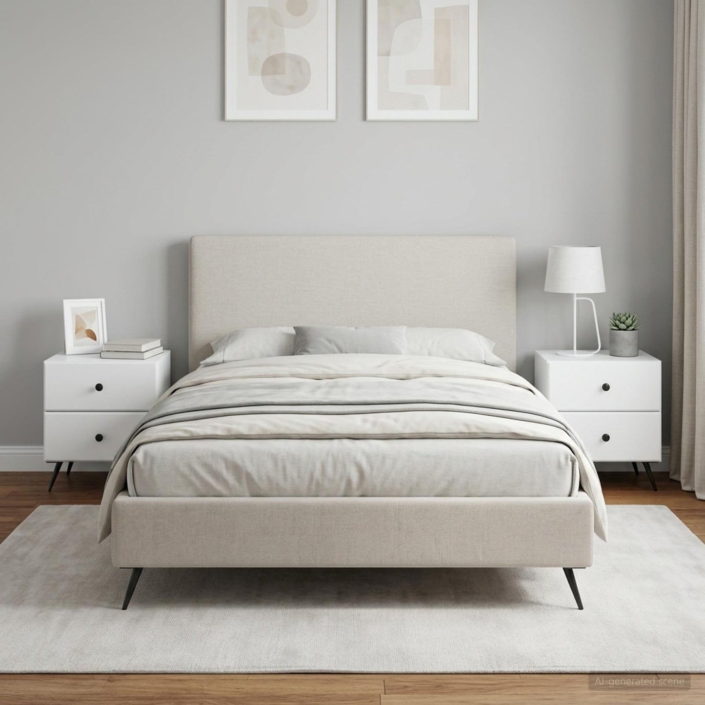 Armadio da Notte 2 pz Bianco 43 x 34,5 x 47,5 cm