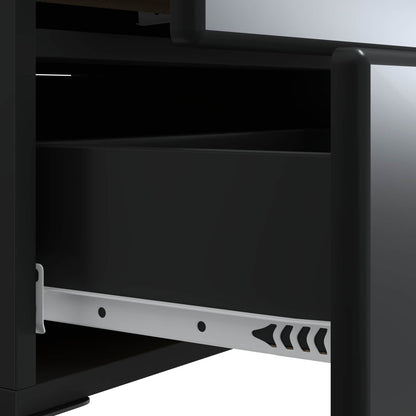 Armadio da Notte Nero 43 x 34,5 x 47,5 cm Legno ingegnerizzato | homemem39