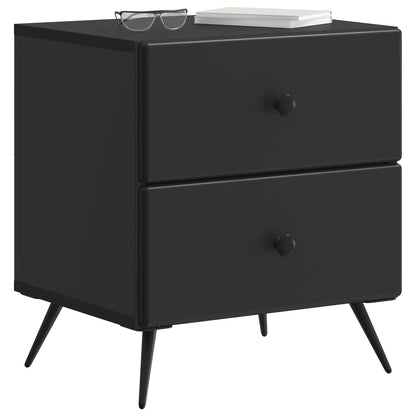 Armadio da Notte con cassetto 2 pcs Nero 43 x 34,5 x 47,5 cm | homemem39
