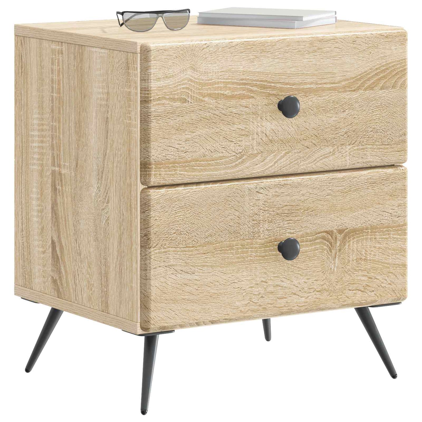 Armadio da Notte 2 pcs Rovere Sonoma 43 x 34,5 x 47,5 cm