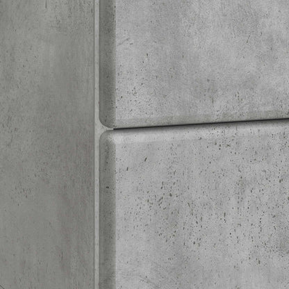 Armadio da Notte Grigio Cemento 43 x 34,5 x 47,5 cm