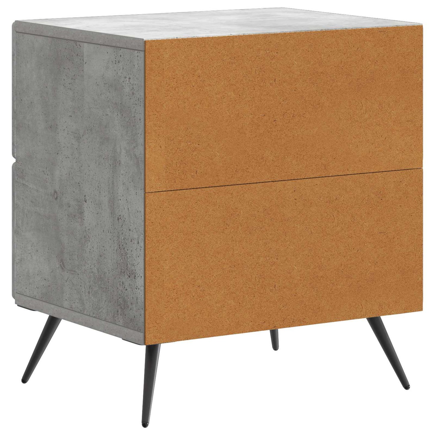 Armadio da Notte Grigio Cemento 43 x 34,5 x 47,5 cm | homemem39