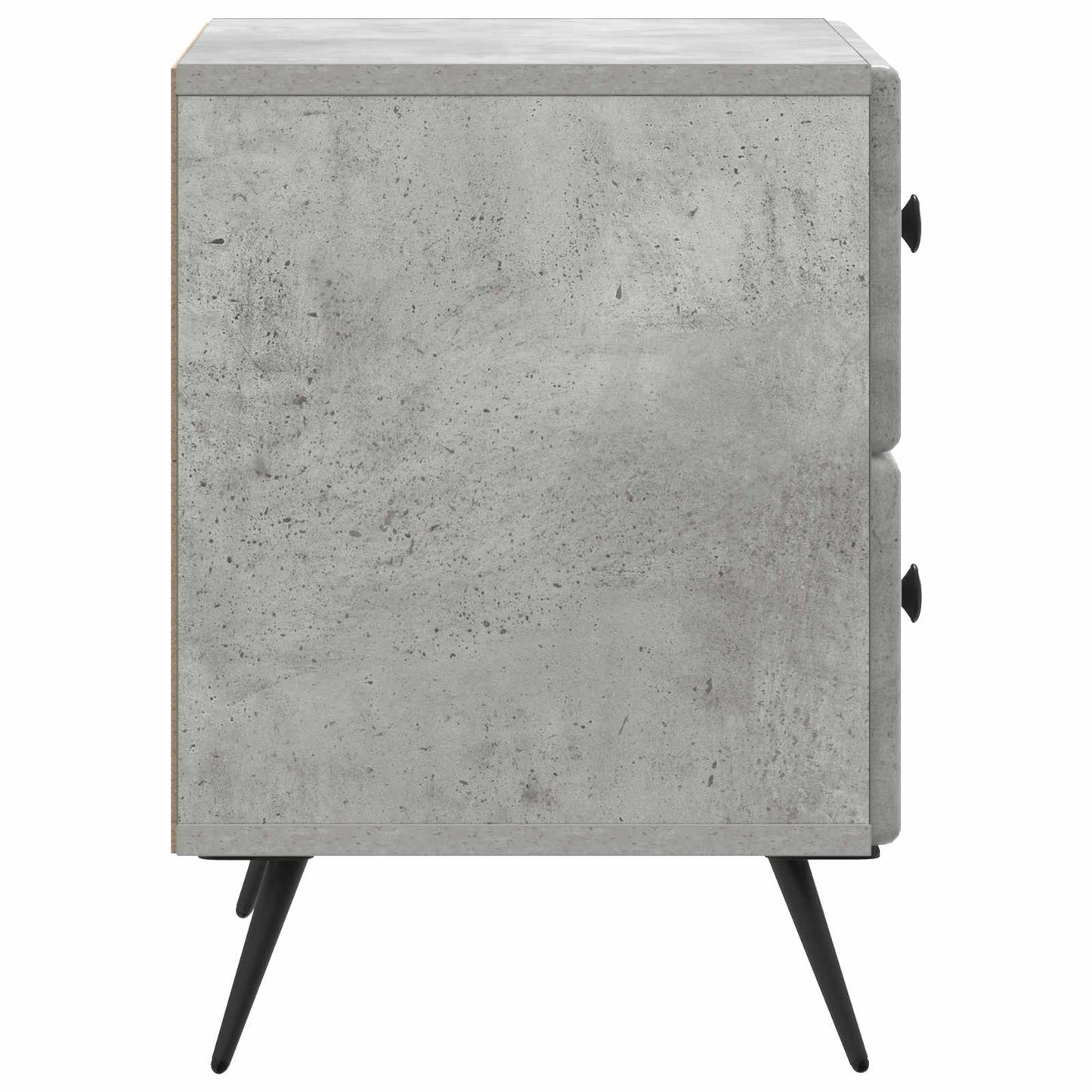 Armadio da Notte Grigio Cemento 43 x 34,5 x 47,5 cm