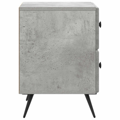Armadio da Notte Grigio Cemento 43 x 34,5 x 47,5 cm