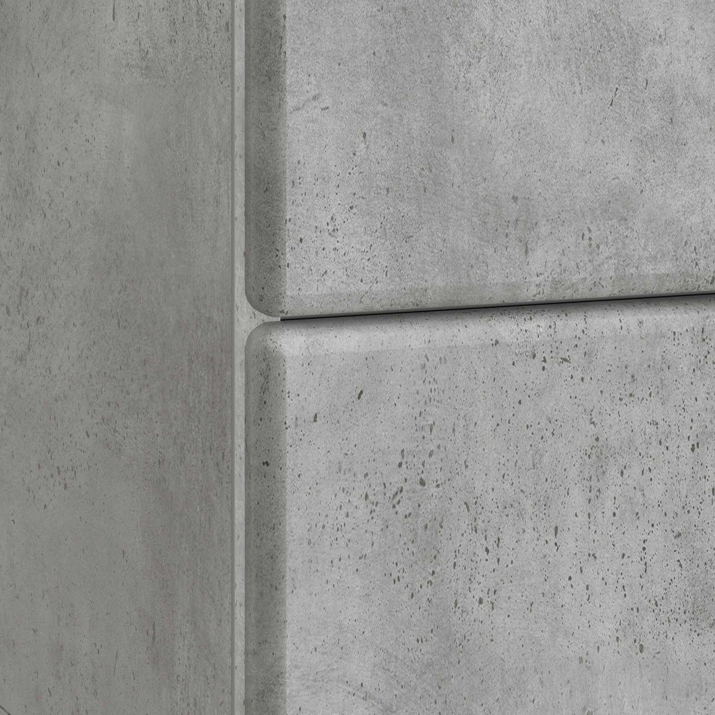 Armadio da Notte 2 pcs Grigio Cemento 43 x 34,5 x 47,5 cm