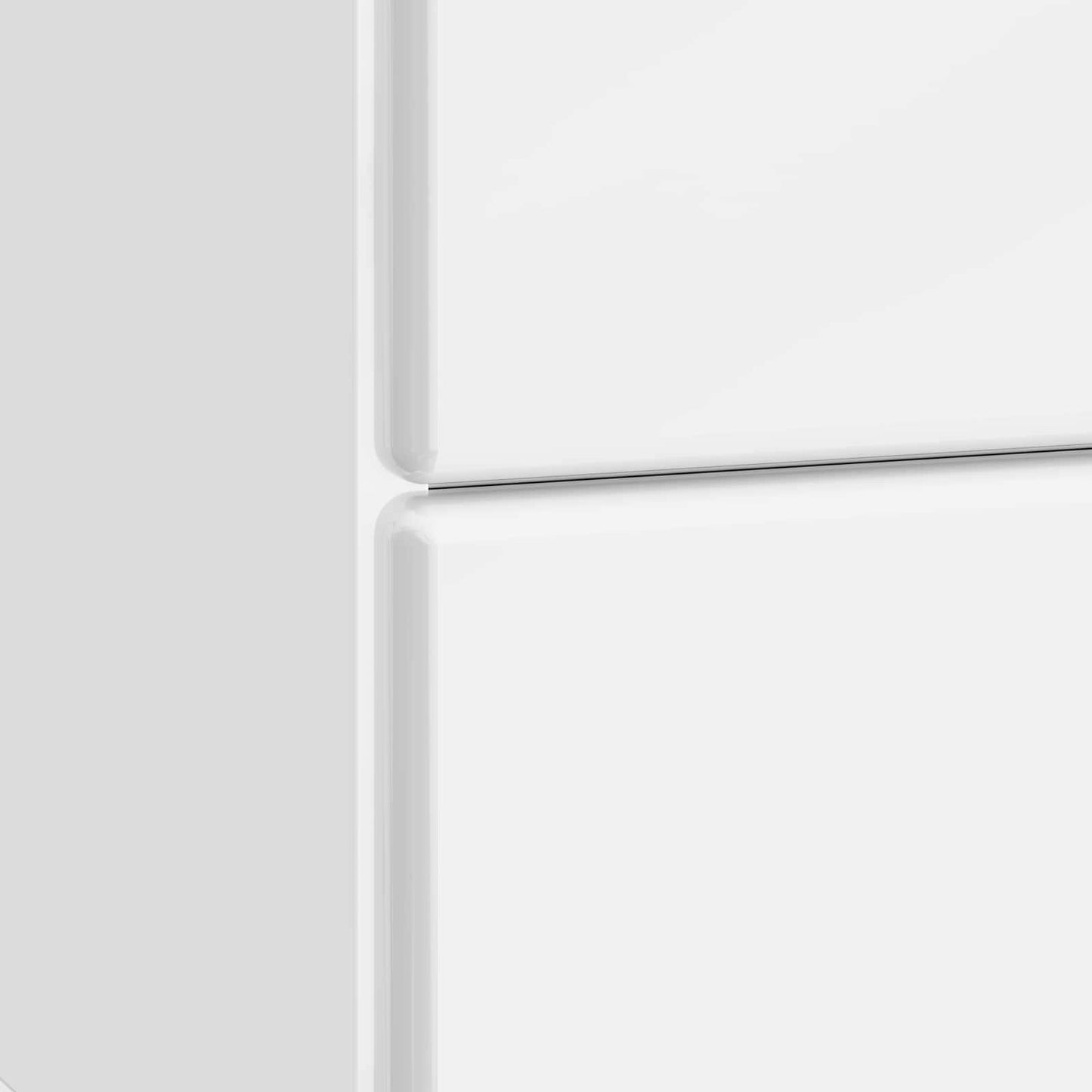 Armadio da Notte 2 pcs Bianco Lucido 43 x 34,5 x 47,5 cm | homemem39