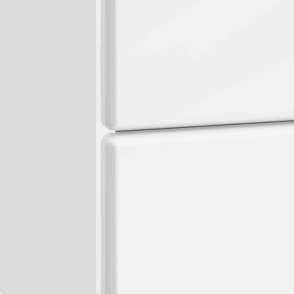 Armadio da Notte 2 pz Bianco Lucido 43 x 34,5 x 47,5 cm