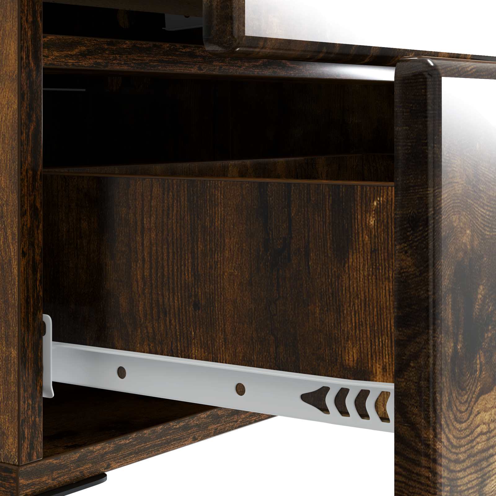 Armadio da Notte con cassetto Rovere Fumo 43 x 34,5 x 47,5 cm | homemem39