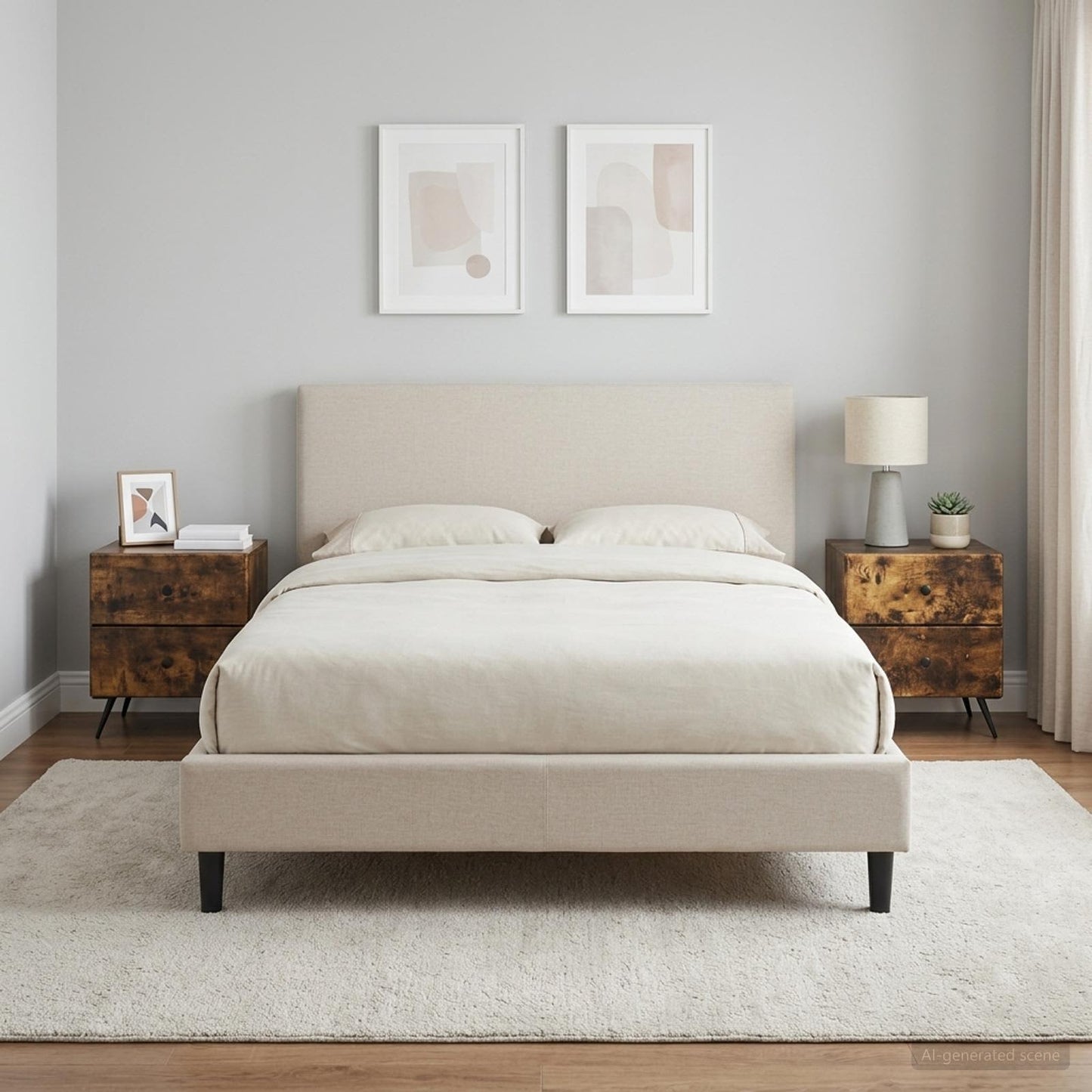 Armadio da Notte 2 pz Rovere Fumo 43 x 34,5 x 47,5 cm
