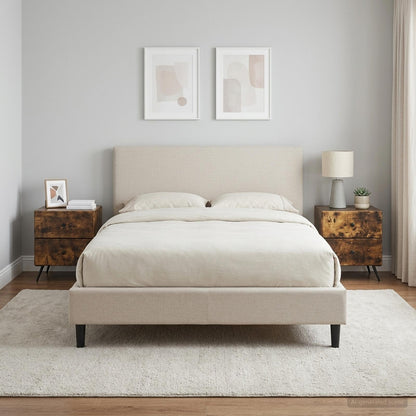 Armadio da Notte 2 pz Rovere Fumo 43 x 34,5 x 47,5 cm