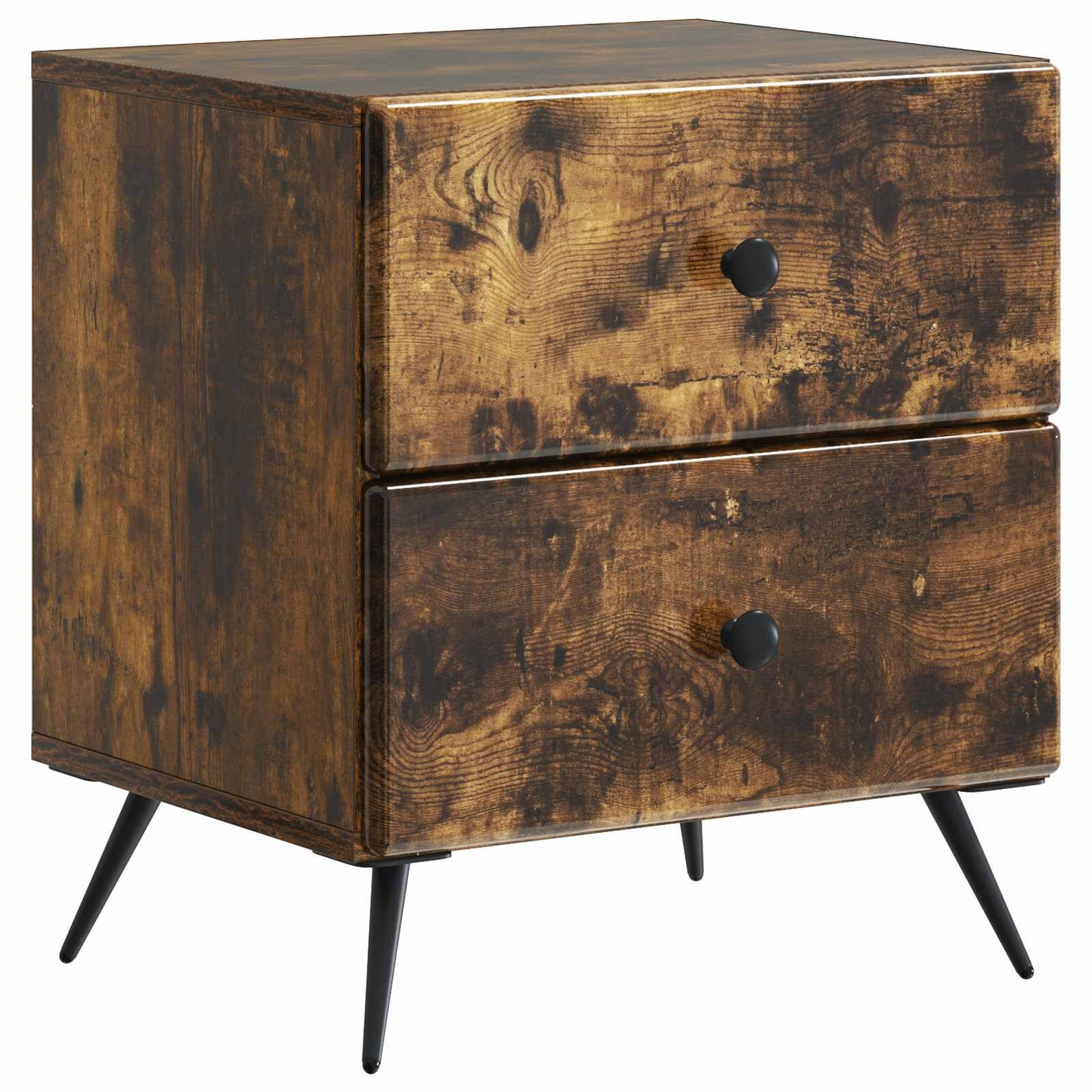 Armadio da Notte 2 pcs Rovere Fumo 43 x 34,5 x 47,5 cm | homemem39