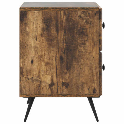 Armadio da Notte 2 pcs Rovere Fumo 43 x 34,5 x 47,5 cm | homemem39