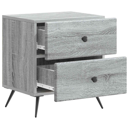 Armadio da Notte con cassetto Grigio Sonoma 43 x 34,5 x 47,5 cm