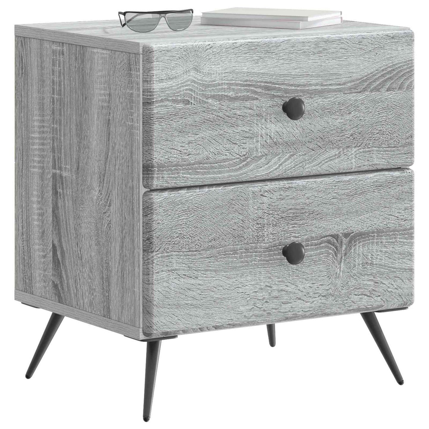 Armadio da Notte con cassetto Grigio Sonoma 43 x 34,5 x 47,5 cm