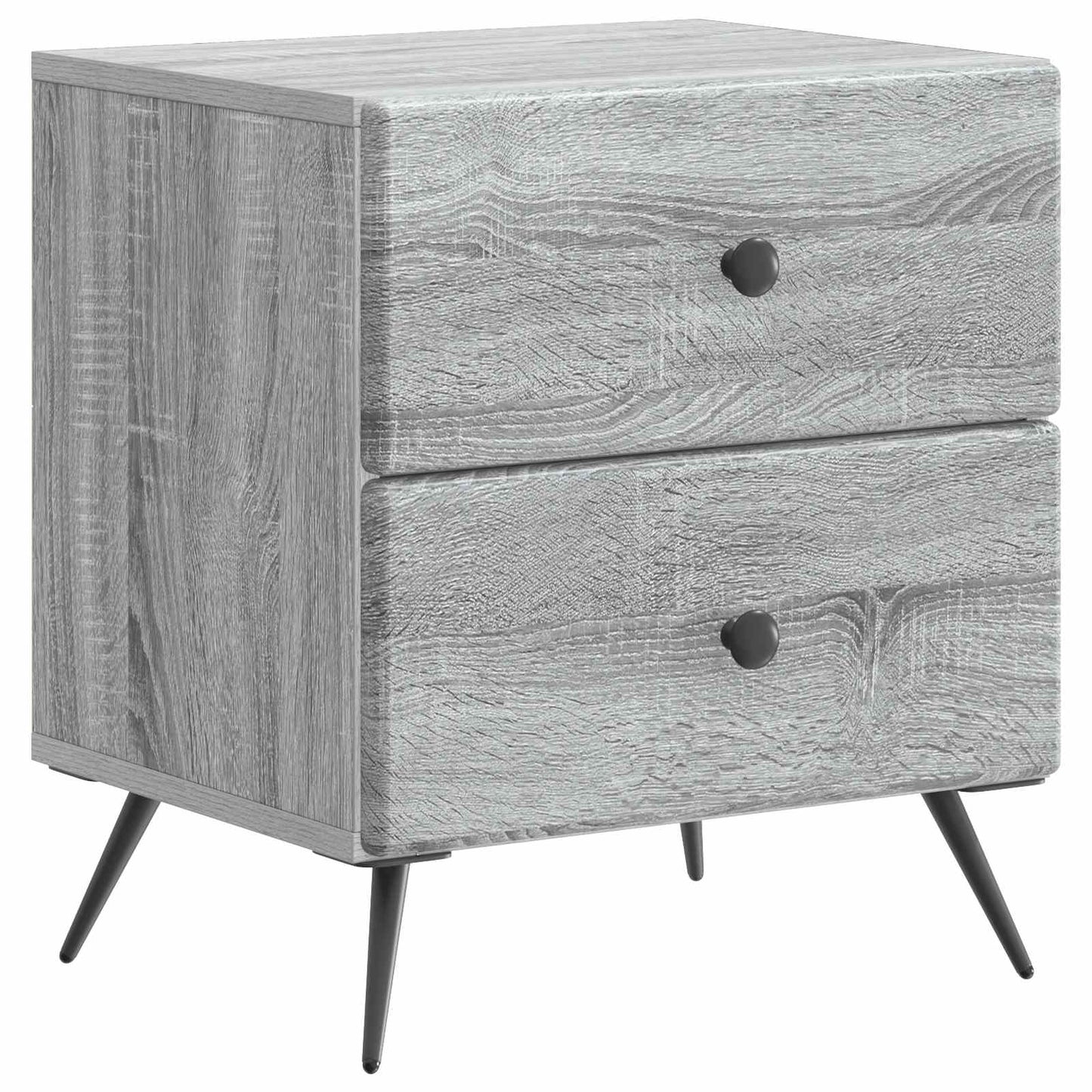 Armadio da Notte 2 pcs Grigio Sonoma 43 x 34,5 x 47,5 cm