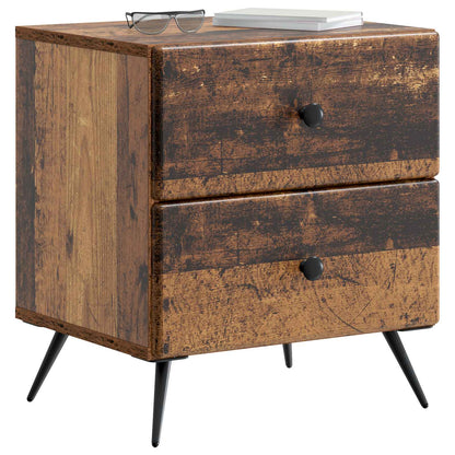 Armadio da Notte con cassetto Legno antico 43 x 34,5 x 47,5 cm