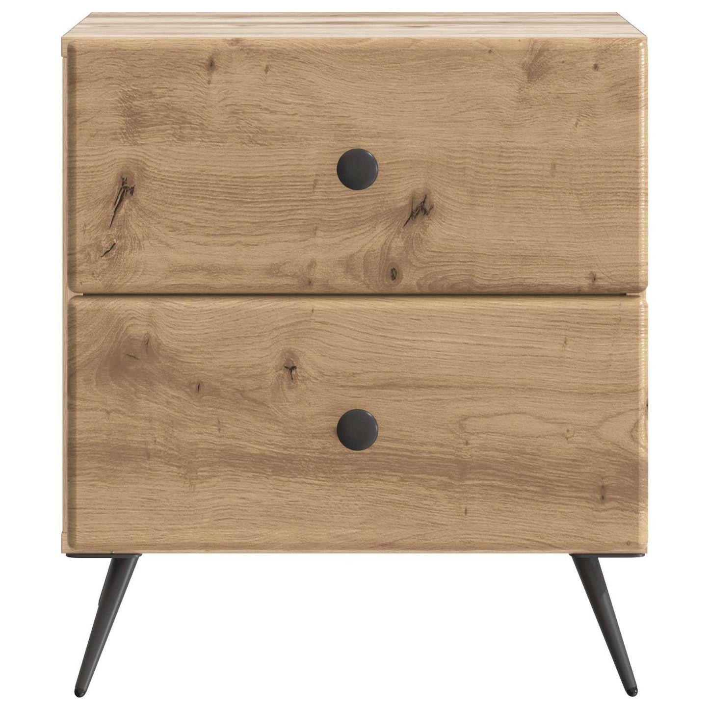 Armadio da Notte 2 pz Rovere Artigianale 43 x 34,5 x 47,5 cm