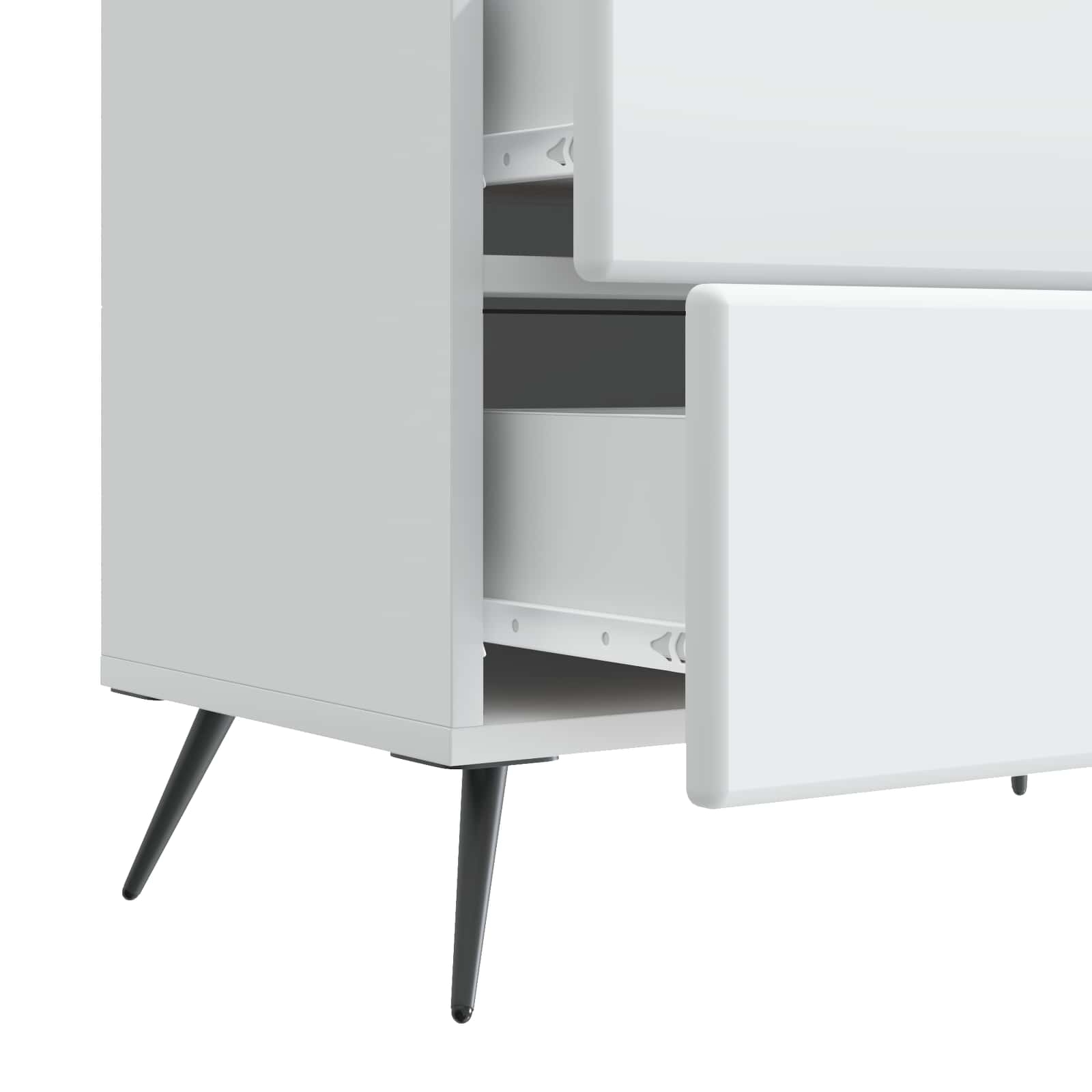 Armadio da Notte con cassetto Bianco 62 x 34,5 x 47,5 cm | homemem39