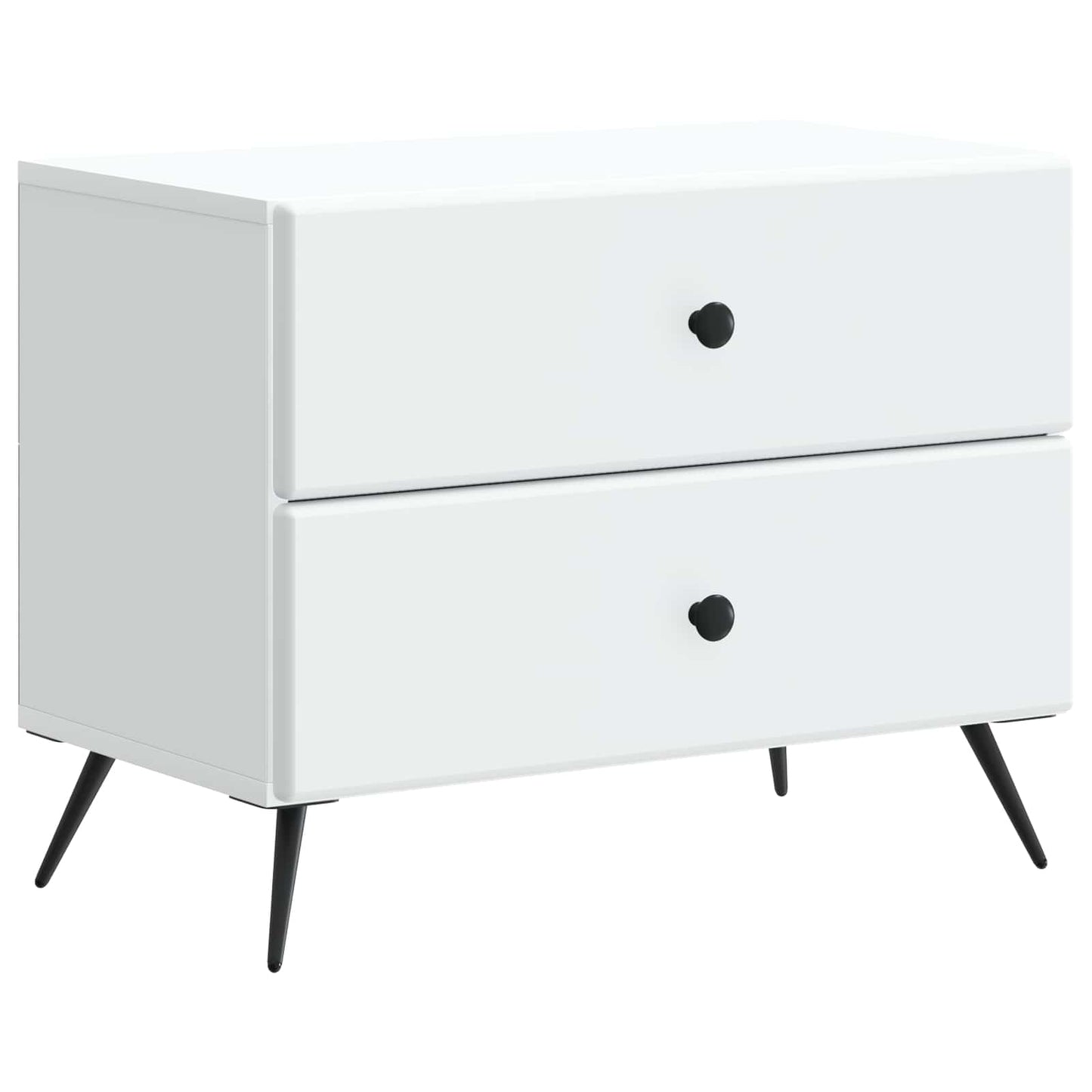 Armadio da Notte con cassetto Bianco 62 x 34,5 x 47,5 cm | homemem39