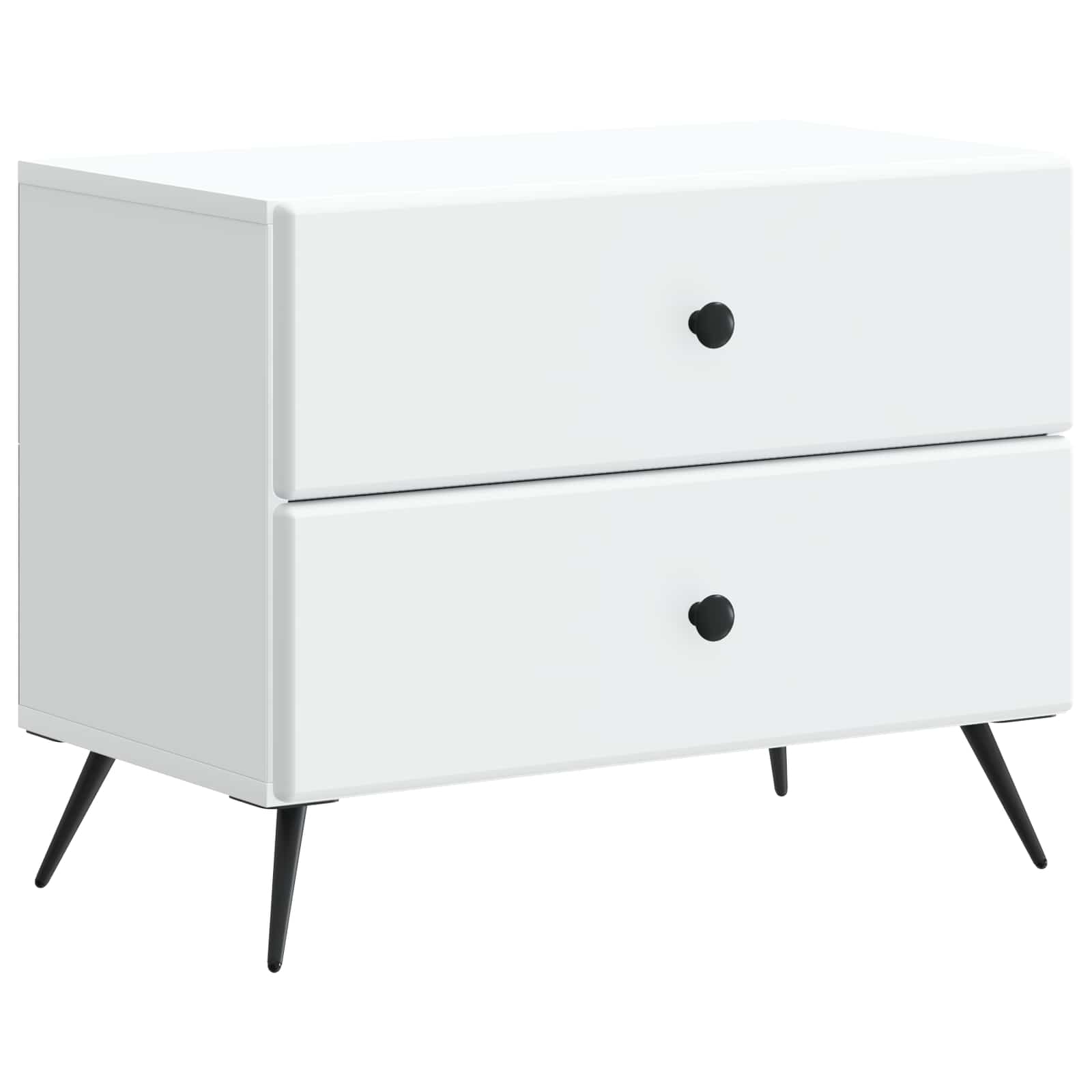 Armadio da Notte con cassetto Bianco 62 x 34,5 x 47,5 cm | homemem39