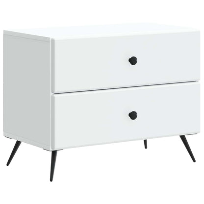 Armadio da Notte con cassetto Bianco 62 x 34,5 x 47,5 cm | homemem39
