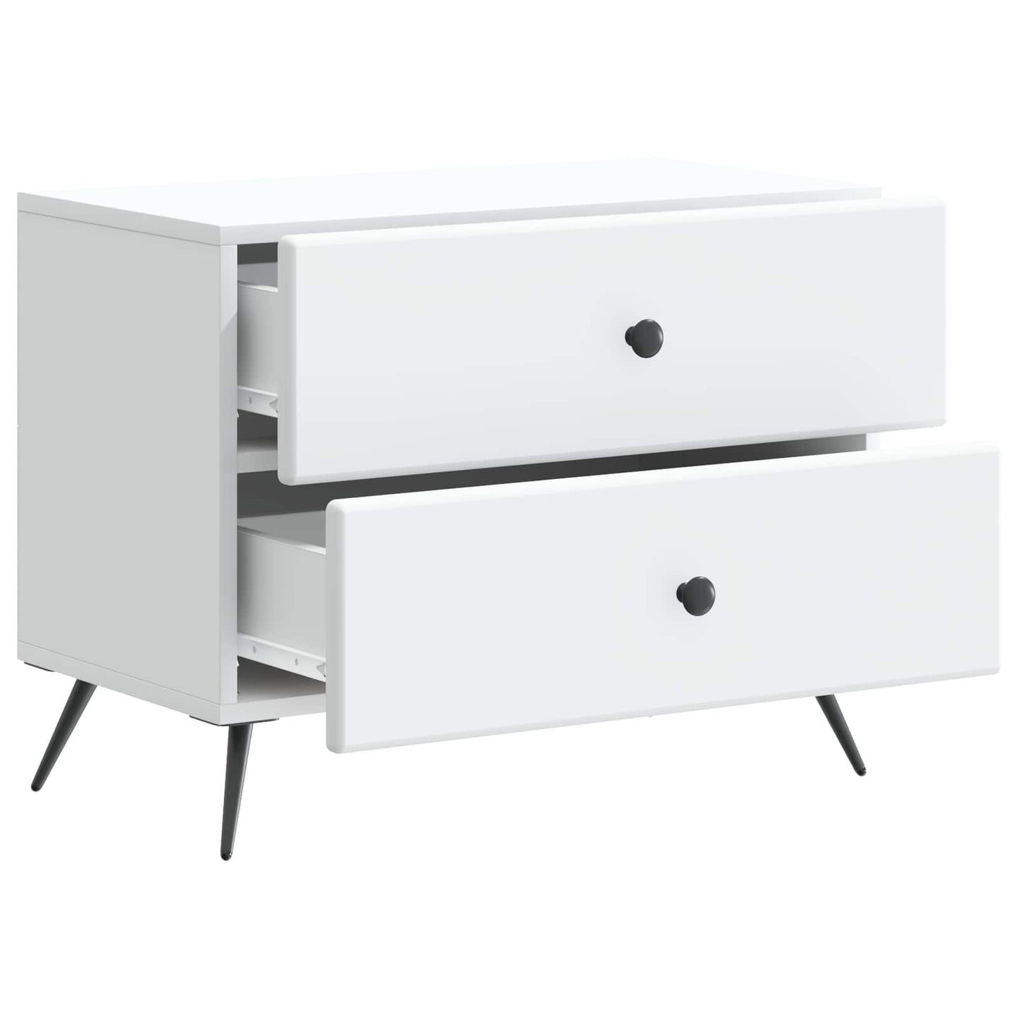 Armadio da Notte con cassetto Bianco 62 x 34,5 x 47,5 cm | homemem39
