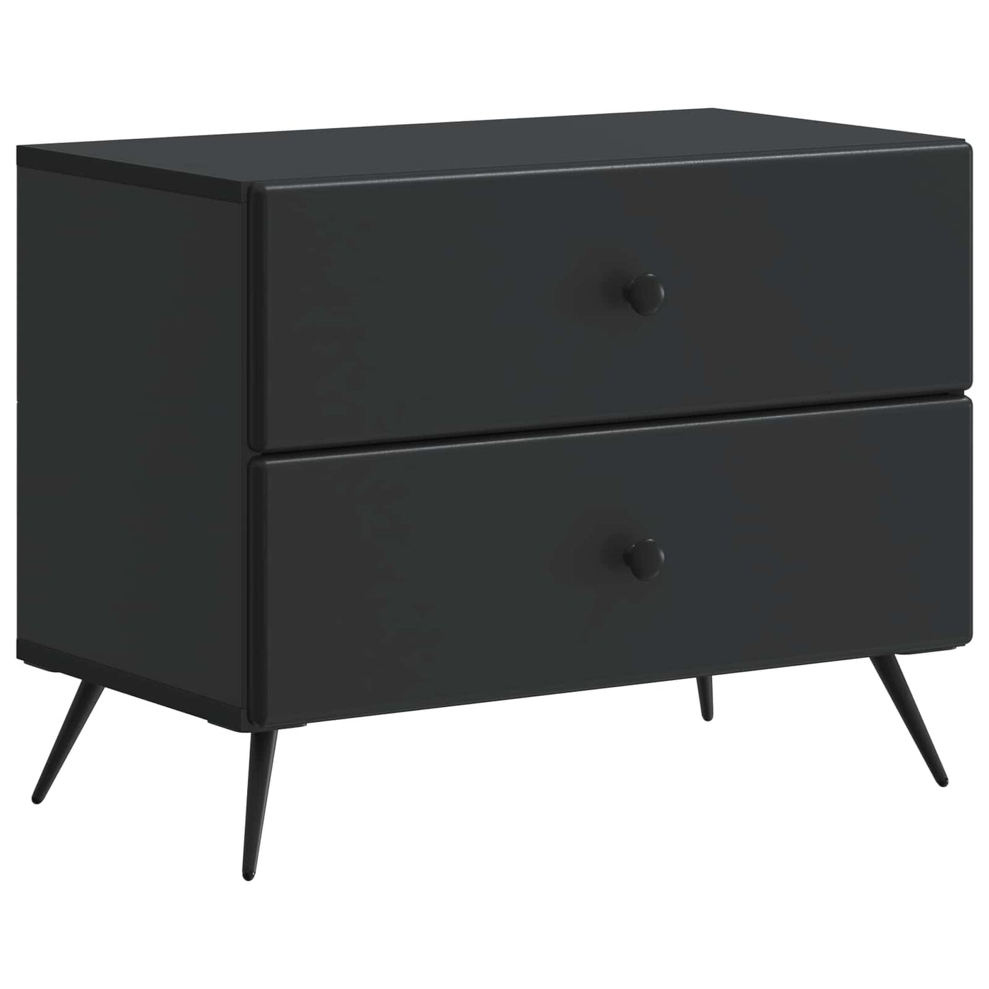 Armadio da Notte Nero 62 x 34,5 x 47,5 cm Legno ingegnerizzato | homemem39