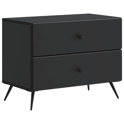 Armadio da Notte Nero 62 x 34,5 x 47,5 cm Legno ingegnerizzato | homemem39