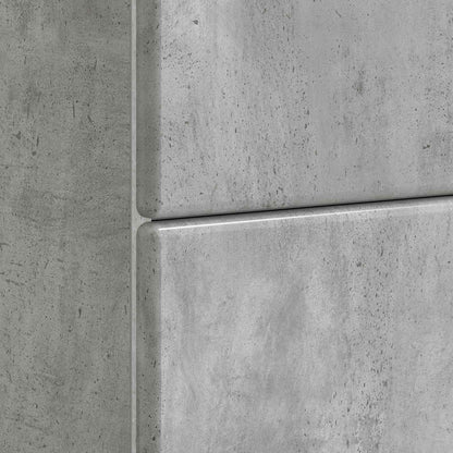 Armadio da Notte Grigio Cemento 62 x 34,5 x 47,5 cm | homemem39