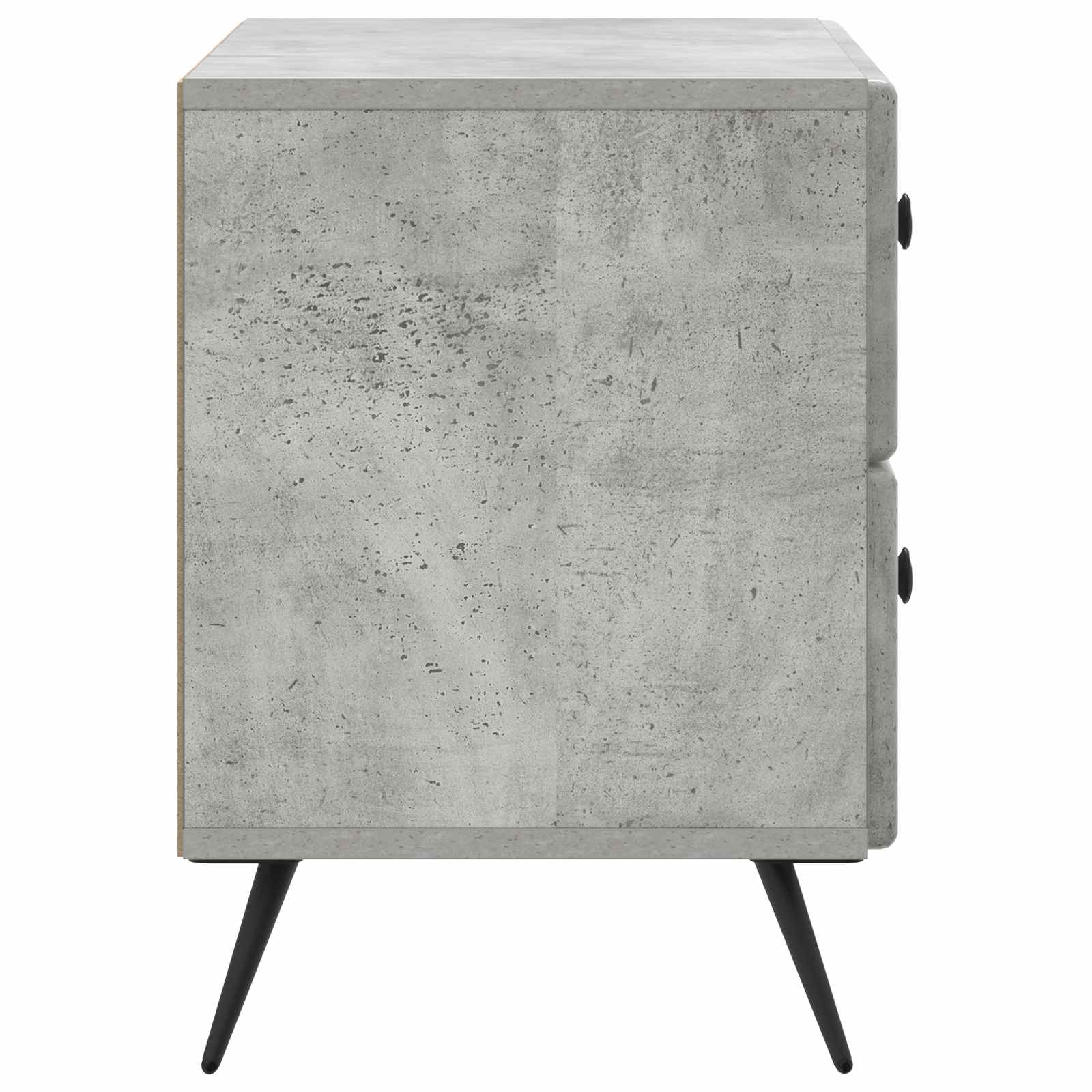 Armadio da Notte Grigio Cemento 62 x 34,5 x 47,5 cm | homemem39