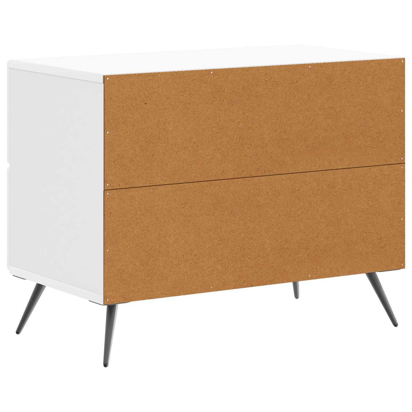 Armadio da Notte con cassetto Bianco Lucido 62 x 34,5 x 47,5 cm | homemem39