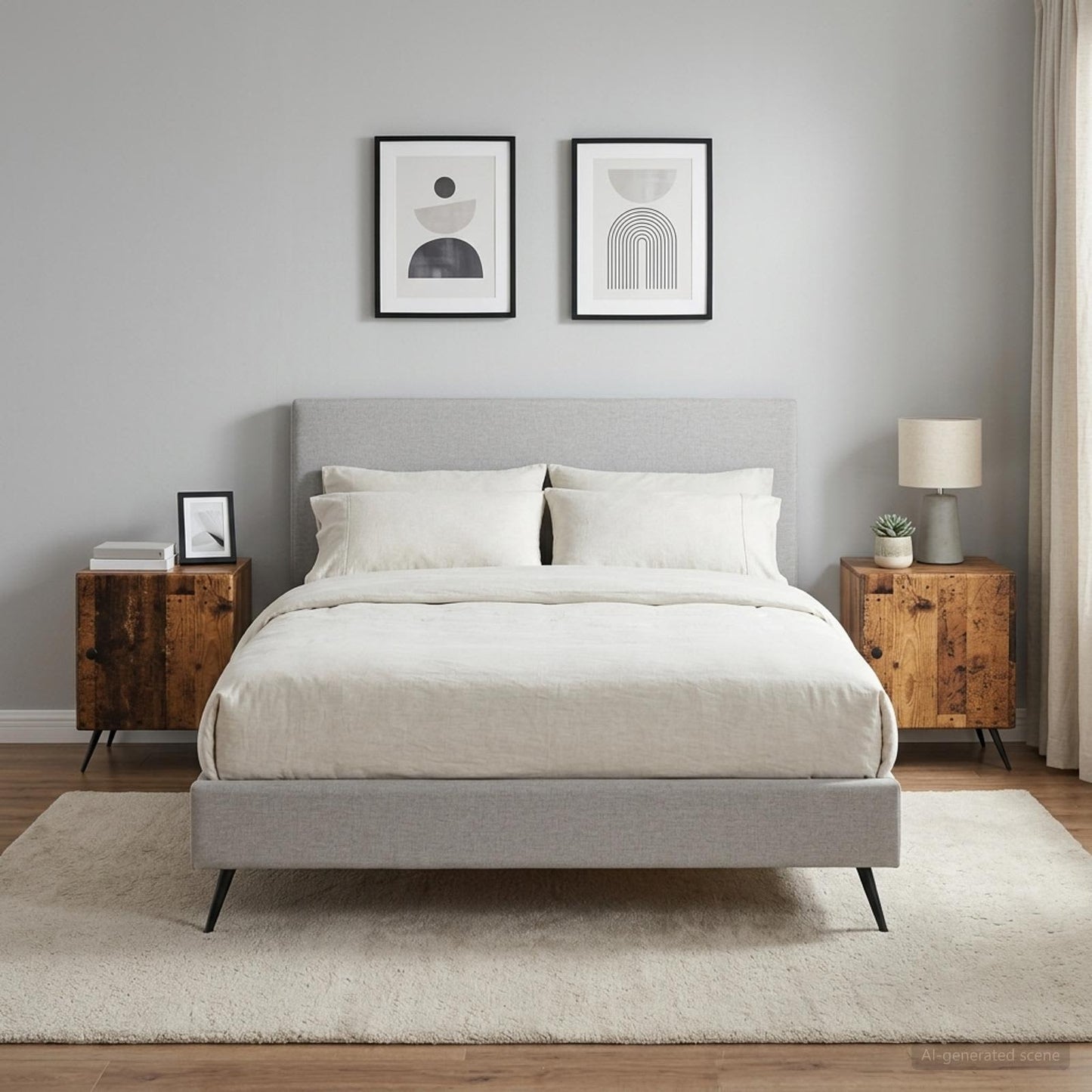Armadio da Notte 2 pcs Legno antico 43 x 34,5 x 50 cm | homemem39