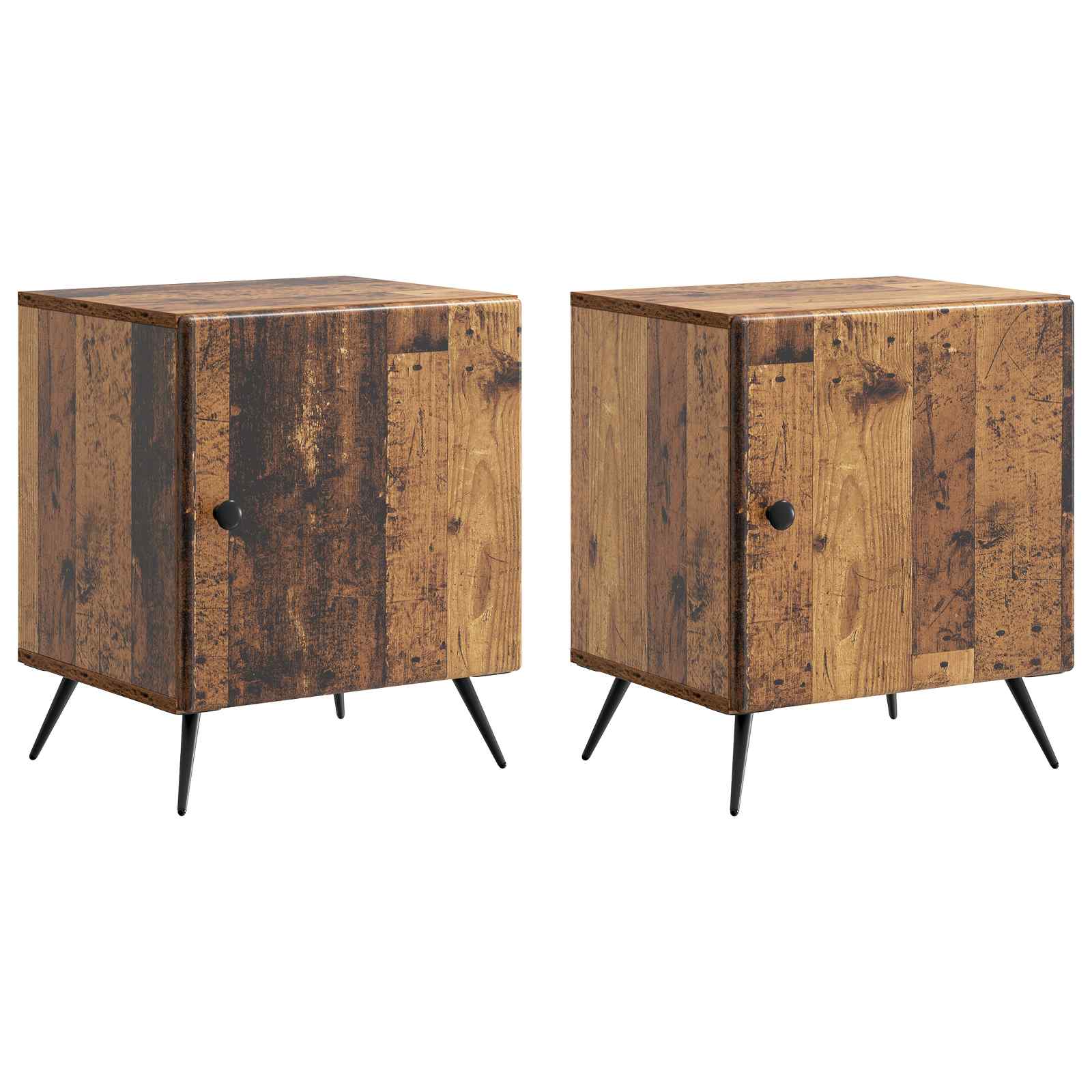 Armadio da Notte 2 pcs Legno antico 43 x 34,5 x 50 cm | homemem39