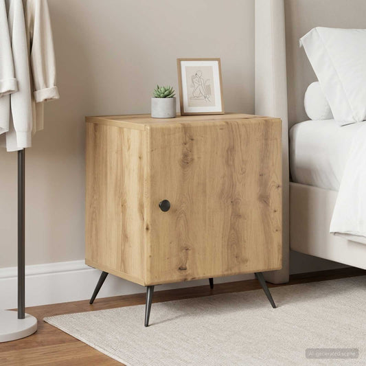 Armadio da Notte 2 pz Rovere Artigianale 43 x 34,5 x 50 cm | homemem39