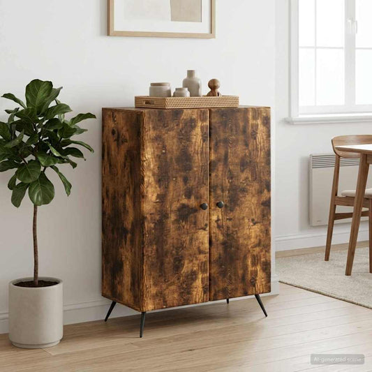 Credenza Rovere Fumo 66 x 34,5 x 90 cm Legno ingegnerizzato