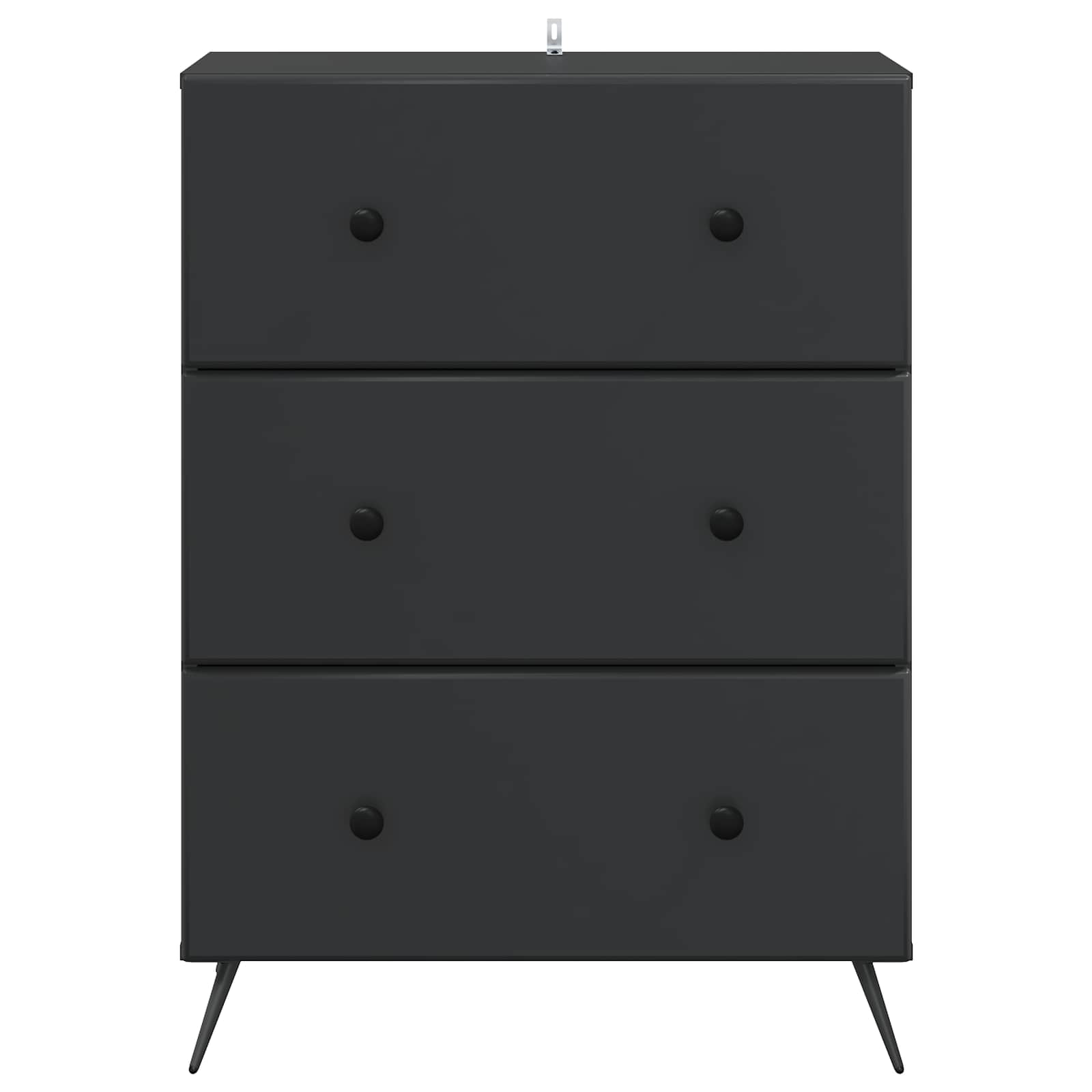Mobile con Cassetti Nero 66 x 34,5 x 90 cm Legno ingegnerizzato | homemem39