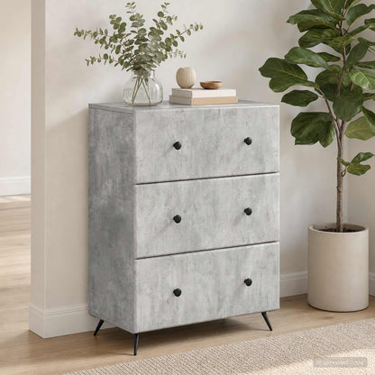 Mobile con Cassetti Grigio Cemento 66 x 34,5 x 90 cm