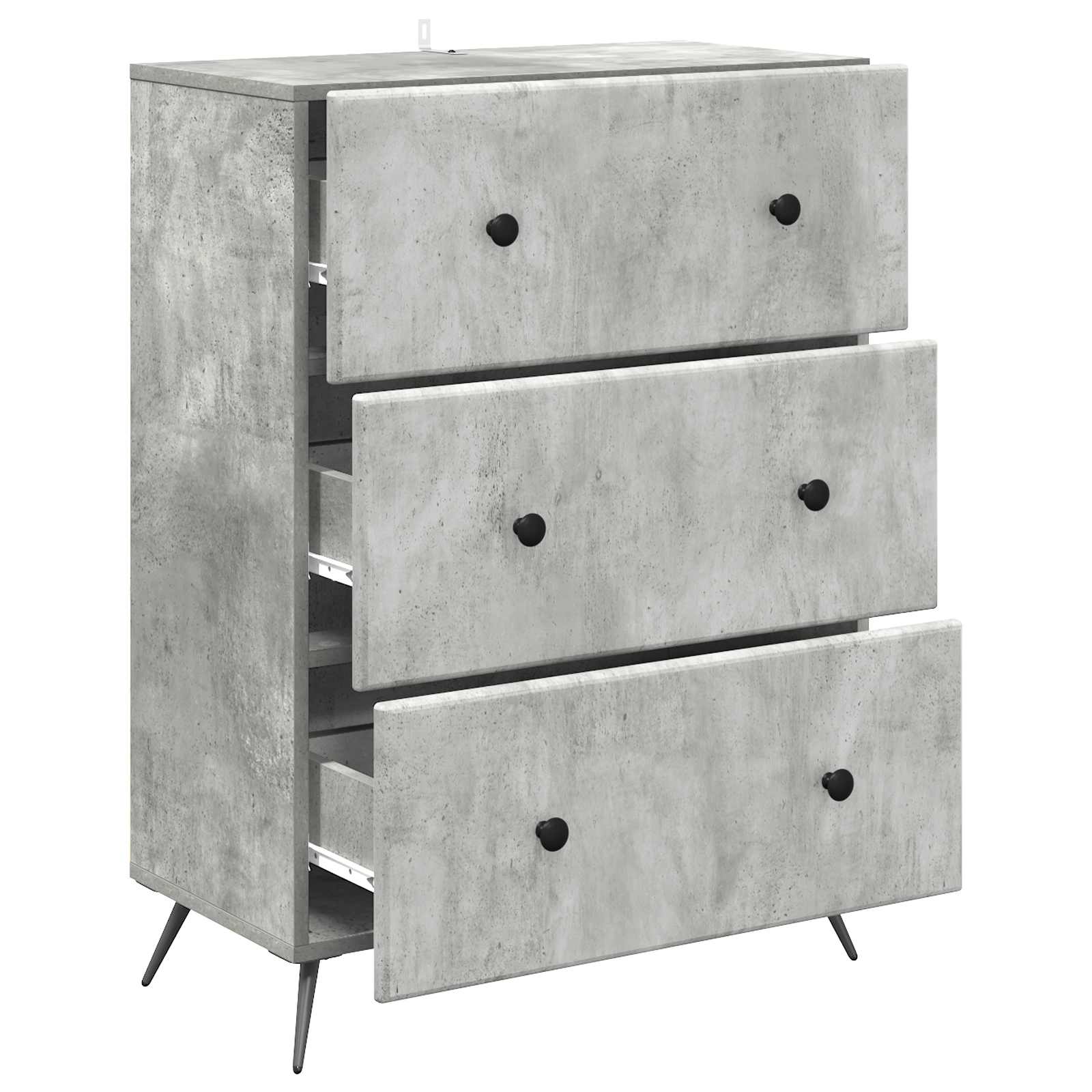 Mobile con Cassetti Grigio Cemento 66 x 34,5 x 90 cm | homemem39