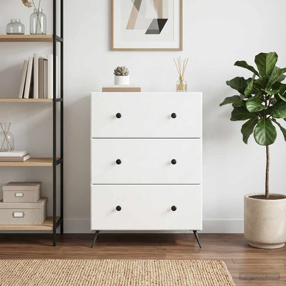Mobile con Cassetti Bianco Lucido 66 x 34,5 x 90 cm