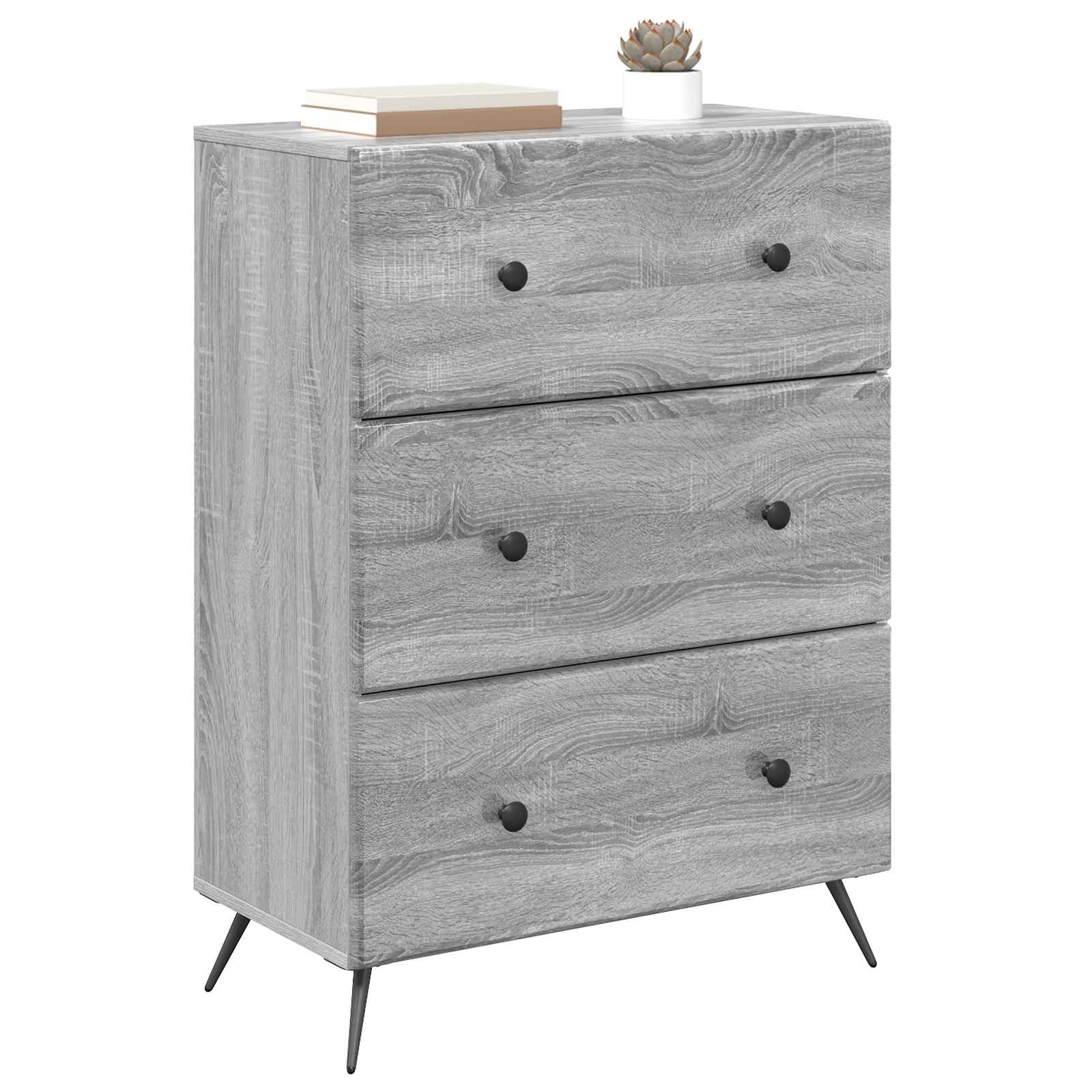 Mobile con Cassetti Grigio Sonoma 66 x 34,5 x 90 cm | homemem39