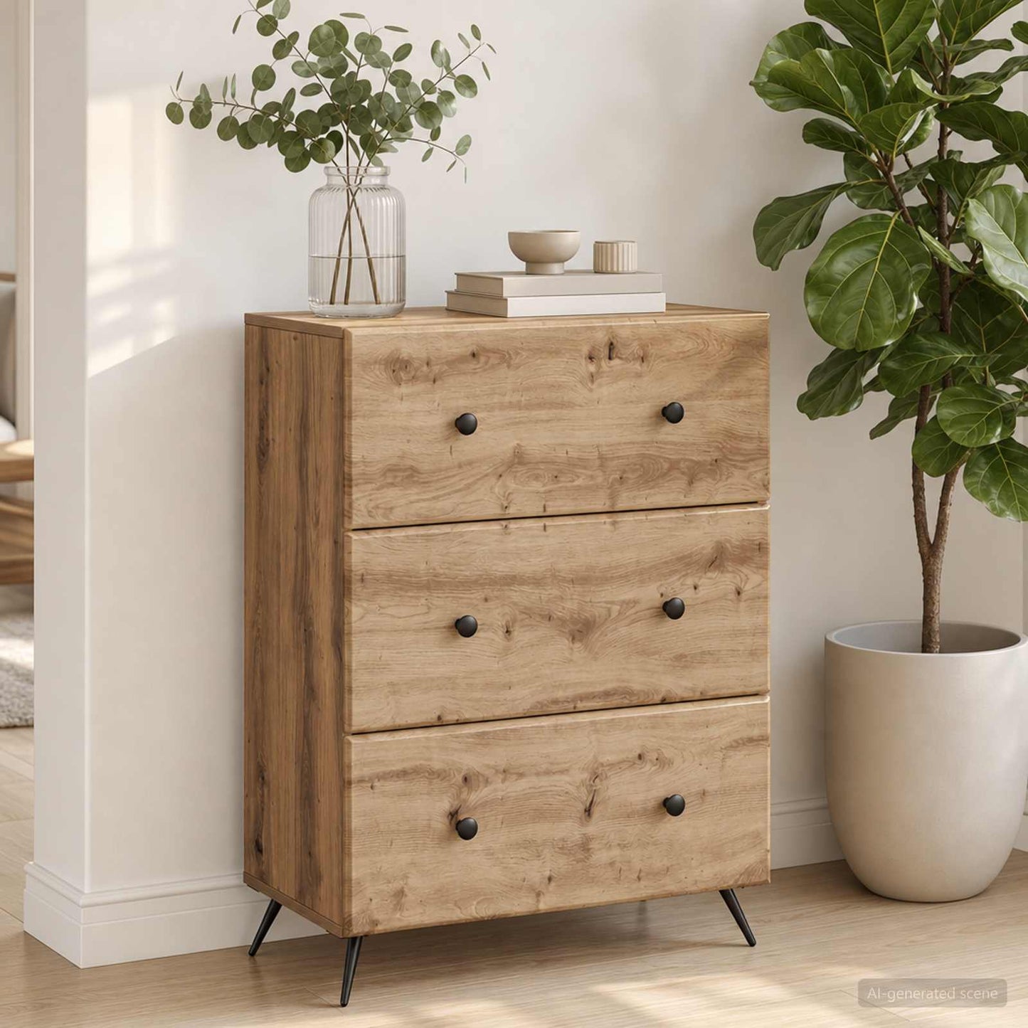 Mobile con Cassetti 66 x 34,5 x 90 cm Legno ingegnerizzato