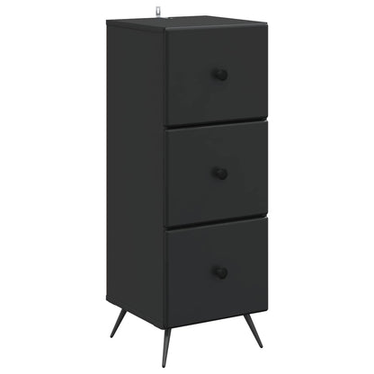 Mobile con Cassetti Nero 33 x 34,5 x 90 cm Legno ingegnerizzato | homemem39