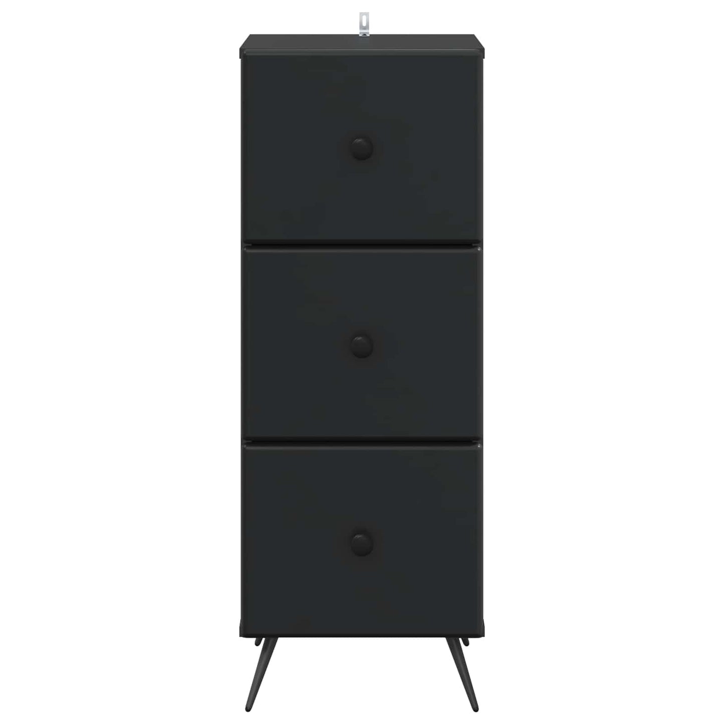 Mobile con Cassetti Nero 33 x 34,5 x 90 cm Legno ingegnerizzato | homemem39