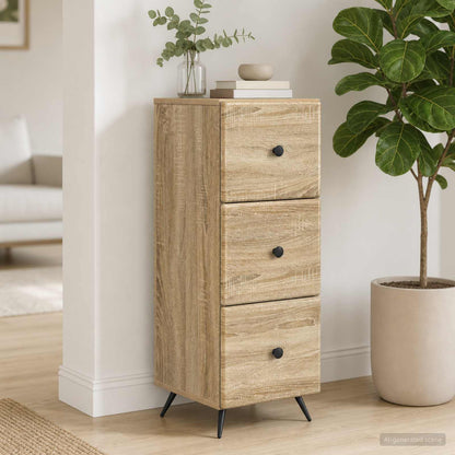 Mobile con Cassetti Rovere Sonoma 33 x 34,5 x 90 cm