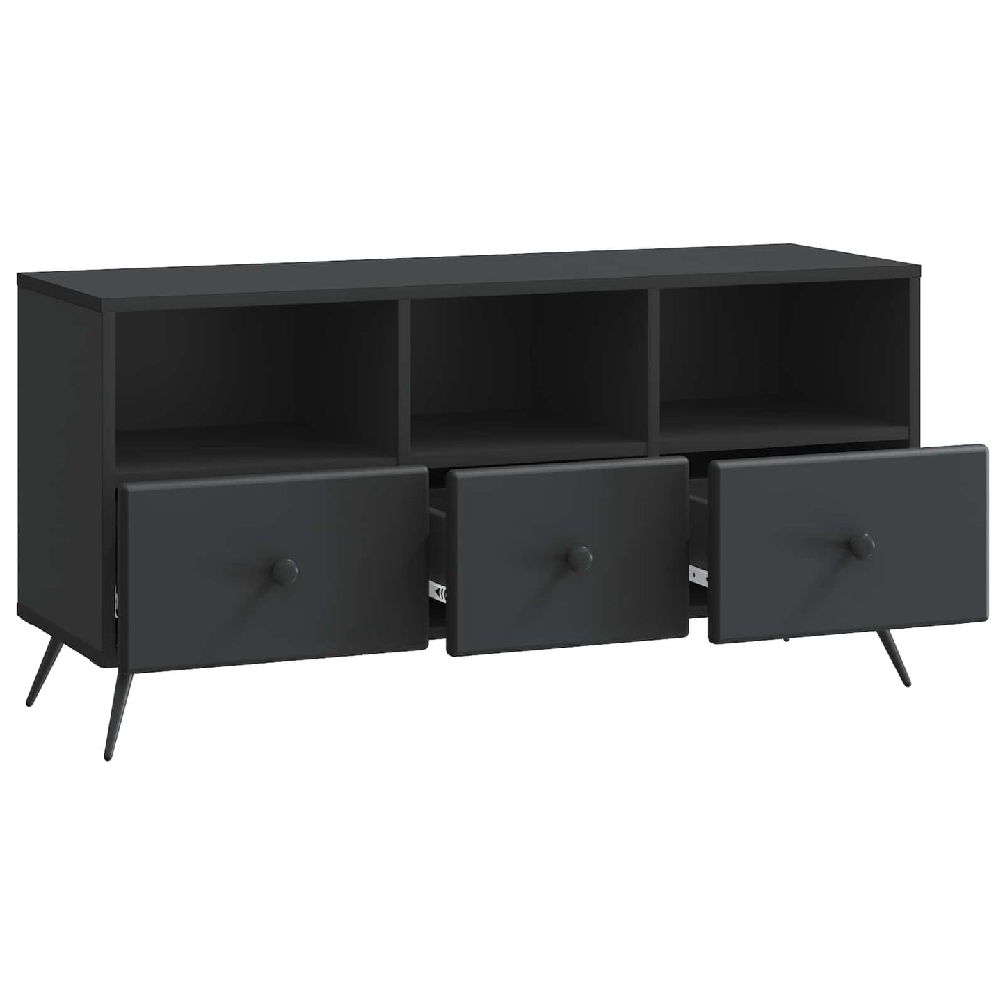 Mobile TV Nero 102 x 34,5 x 50 cm Legno ingegnerizzato | homemem39