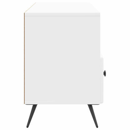 Mobile TV Bianco Lucido 102 x 34,5 x 50 cm Legno ingegnerizzato | homemem39