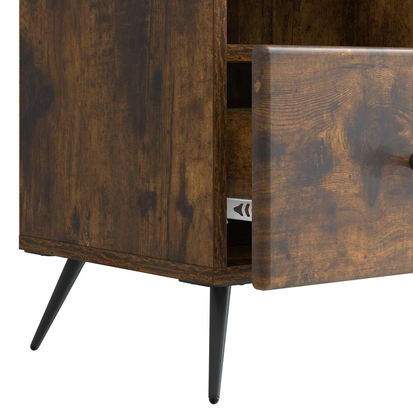 Mobile TV Rovere Fumo 102 x 34,5 x 50 cm Legno ingegnerizzato | homemem39