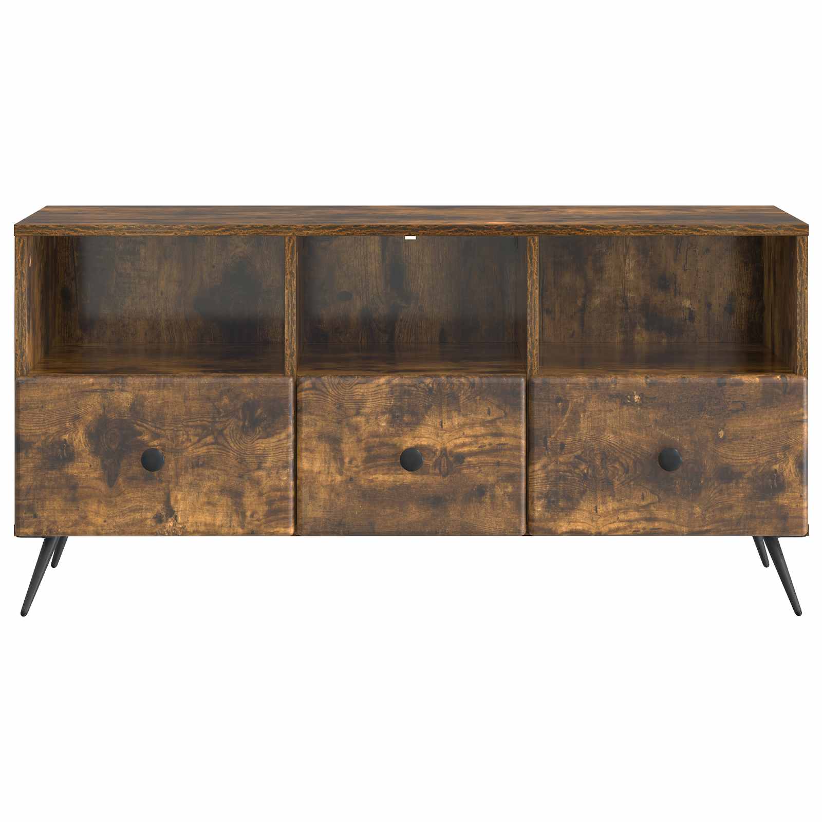 Mobile TV Rovere Fumo 102 x 34,5 x 50 cm Legno ingegnerizzato | homemem39