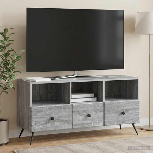 Mobile TV Grigio Sonoma 102 x 34,5 x 50 cm Legno ingegnerizzato