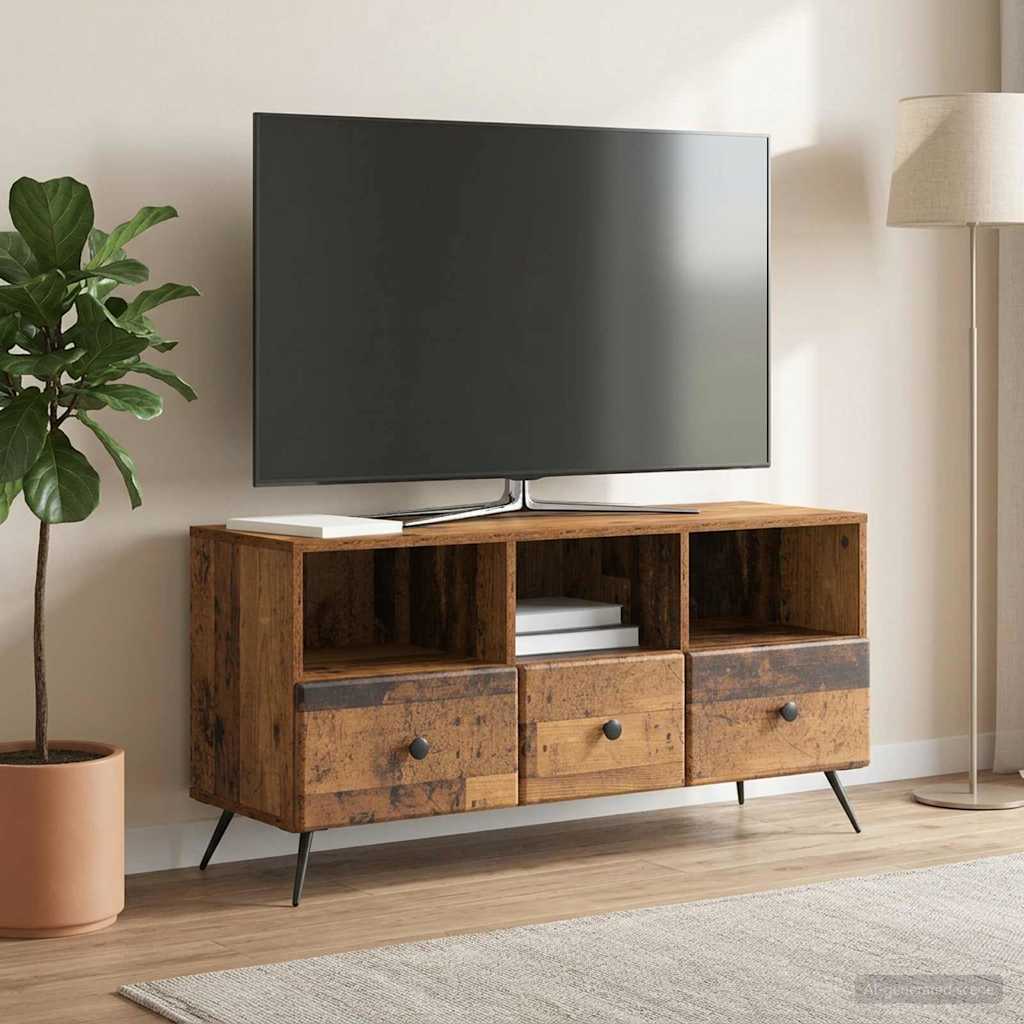Mobile TV Legno antico 102 x 34,5 x 50 cm Legno ingegnerizzato